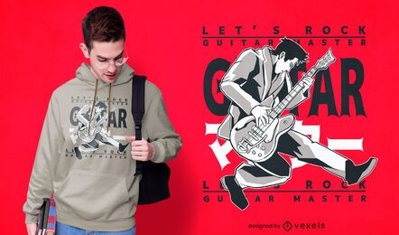 Guitar master Japanese t-shirt design