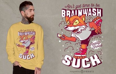 Brainwash quote t-shirt design