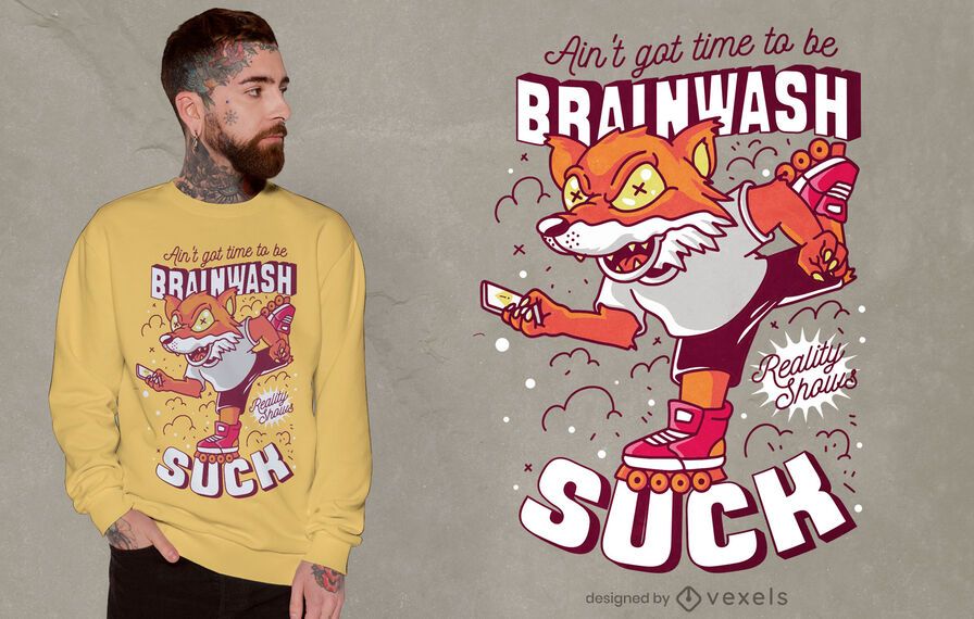 Brainwash quote t-shirt design Brainwash quote t-shirt design