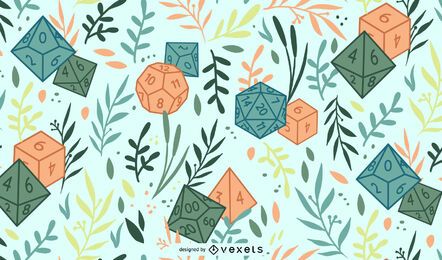 RPG polyhedral dice pattern design