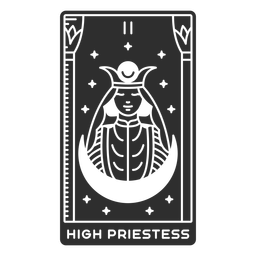 Tarot Card High Priestess Cut Out PNG & SVG Design For T-Shirts