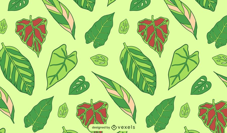 Green leaves nature plant pattern Green leaves nature plant pattern
