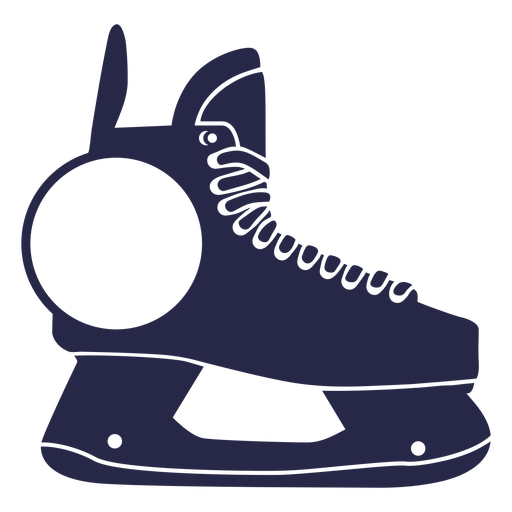 Ice skate label cut out PNG Design