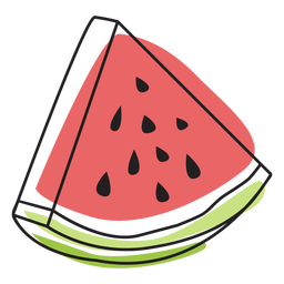 Watermelon color stroke  PNG Design Transparent PNG