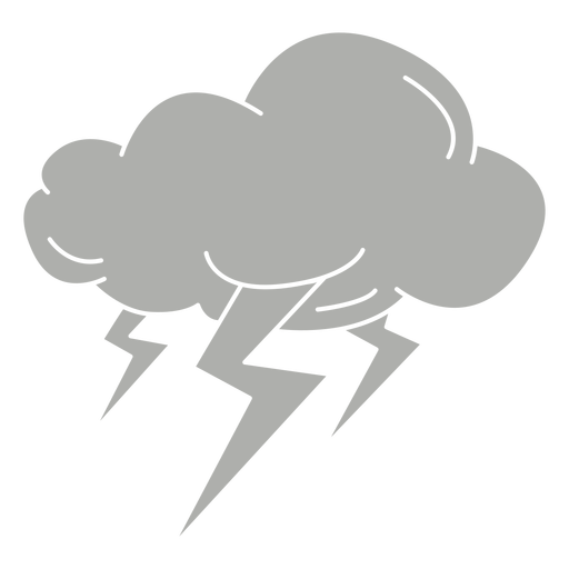 Electric storm cut out PNG Design