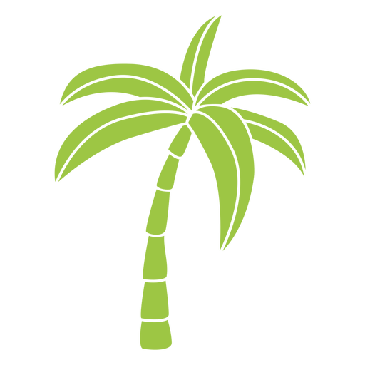 Beach palm tree cut out PNG Design