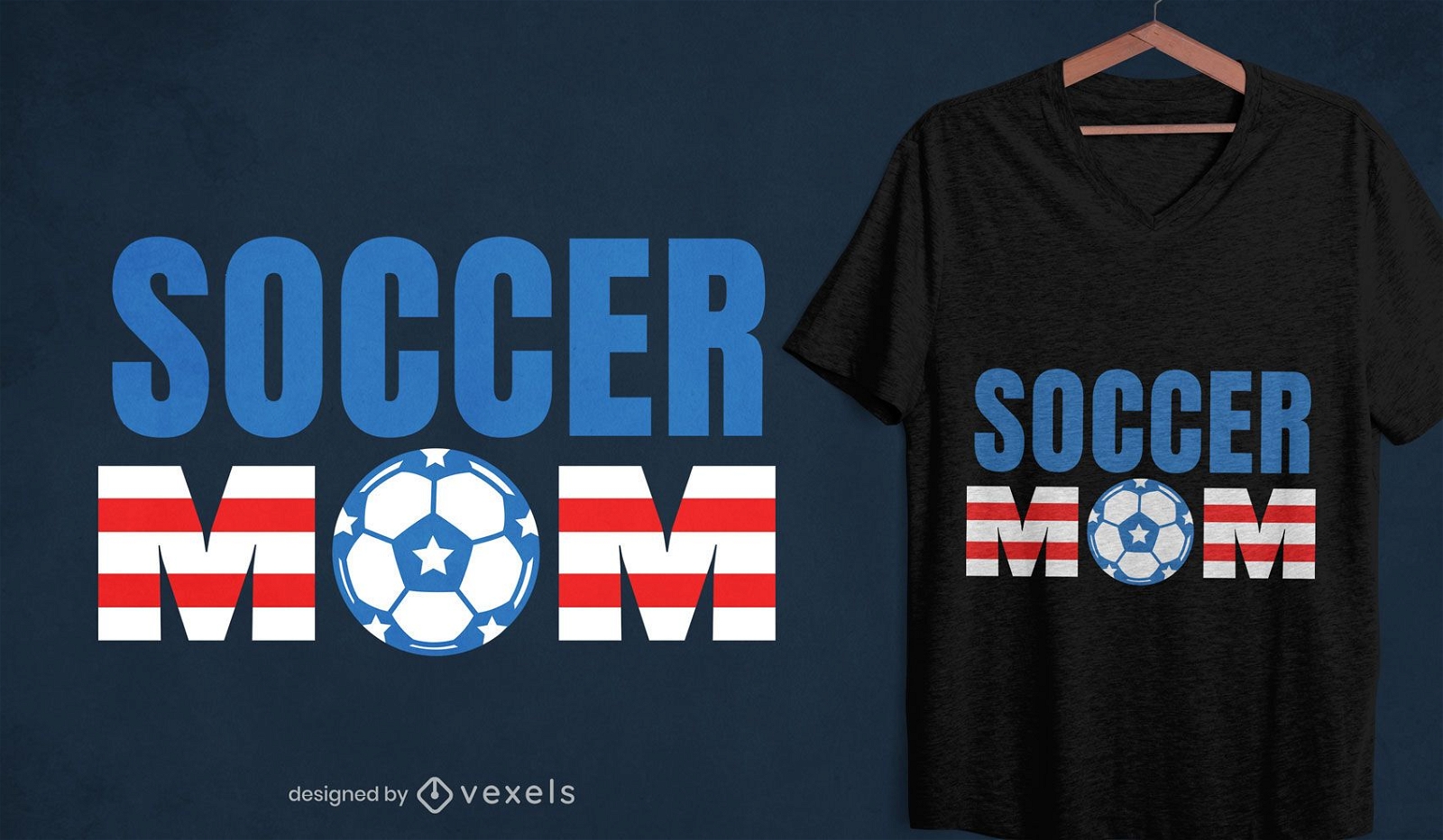 Design de camisetas para mães de futebol americano