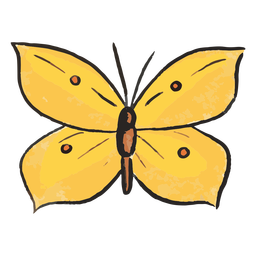 Yellow butterfly insect illustration Transparent PNG