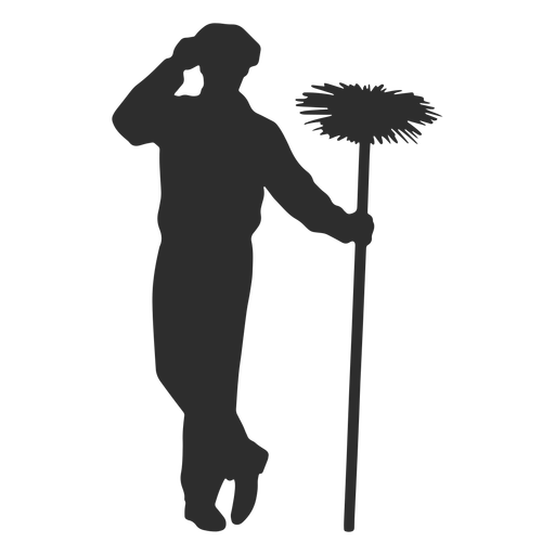 Chimney sweep silhouette