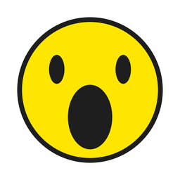Surprised emoji color stroke