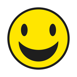 Smile emoji color stroke PNG Design