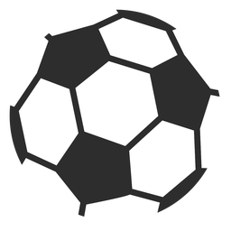Balón de fútbol tradicional plano