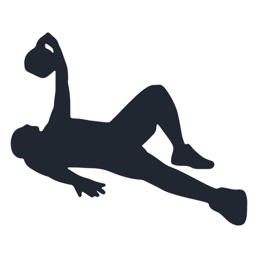 crawling man silhouette