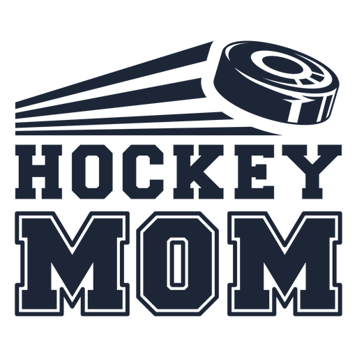 Hockey mom label cut out PNG Design