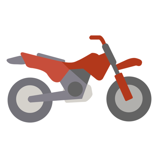 Motorbike semi flat PNG Design