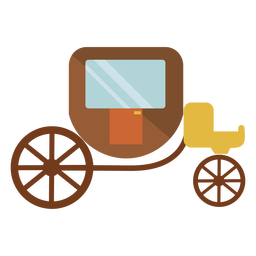 Carriage semi flat PNG Design