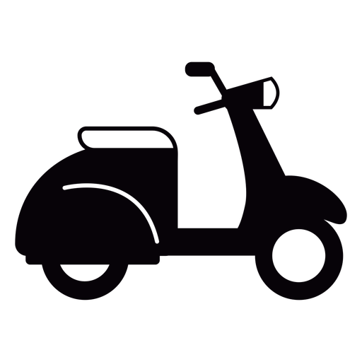 Old scooter cut out PNG Design