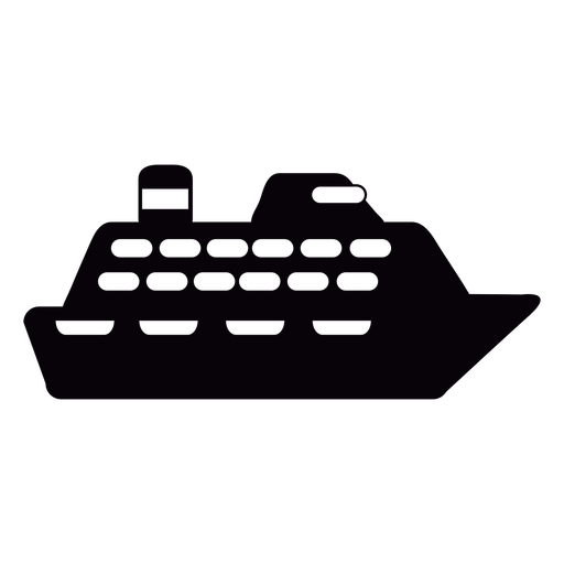 Big cruise ship cut out PNG Design