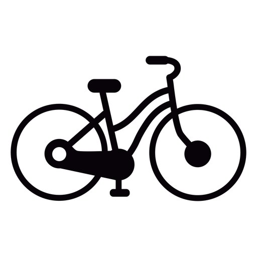 Bicycle cut out PNG Design