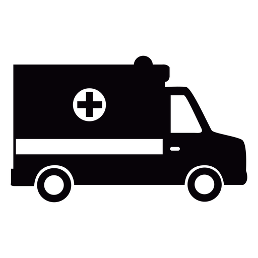 Ambulance cut out PNG Design
