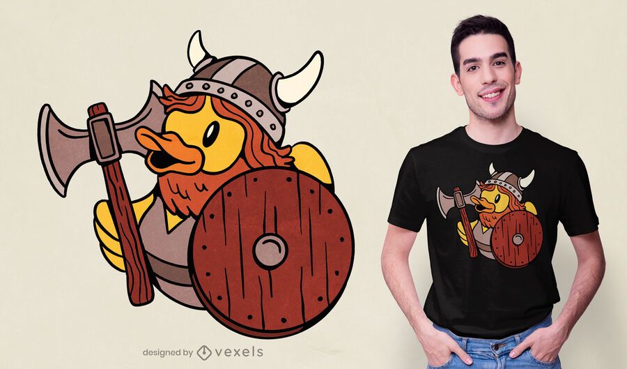 Viking rubber duck t-shirt design Viking rubber duck t-shirt design