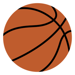 Basketball ball flat design PNG Design