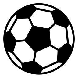 Flaches Design des Fußballs PNG-Design