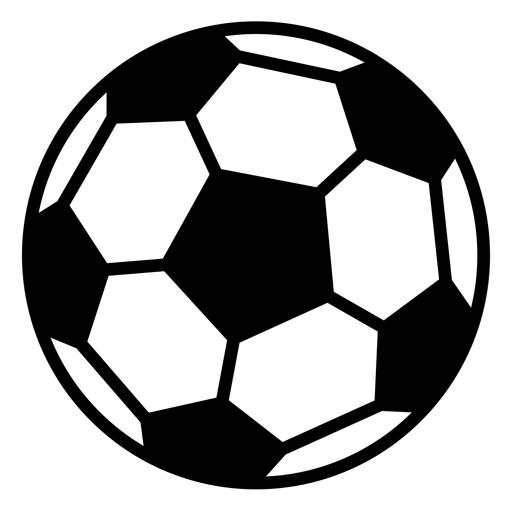 Flaches Design des Fußballs PNG-Design