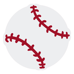 Baseball ball flat design
