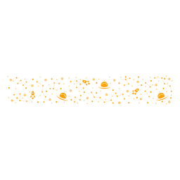 UFOs and rockets pattern flat PNG Design