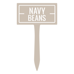 Navy beans sign cut out PNG Design