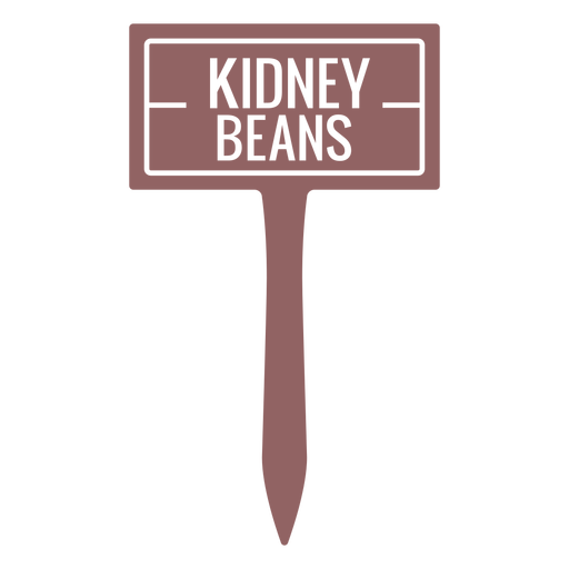 Kidney beans sign cut out PNG Design