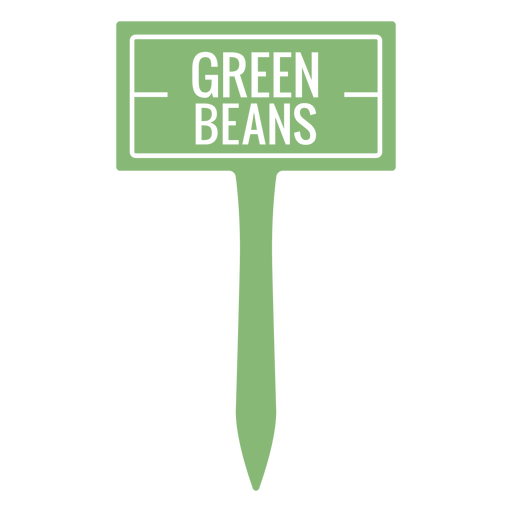 Green beans sign cut out