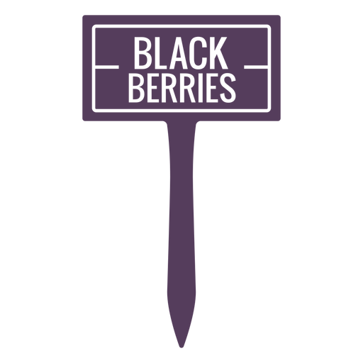 Black berries sign cut out