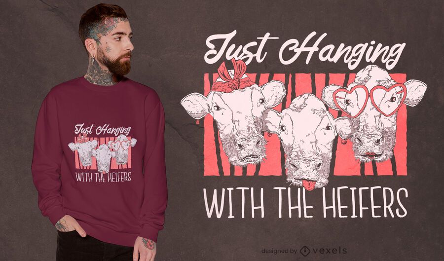 Heifer quote t-shirt design Heifer quote t-shirt design