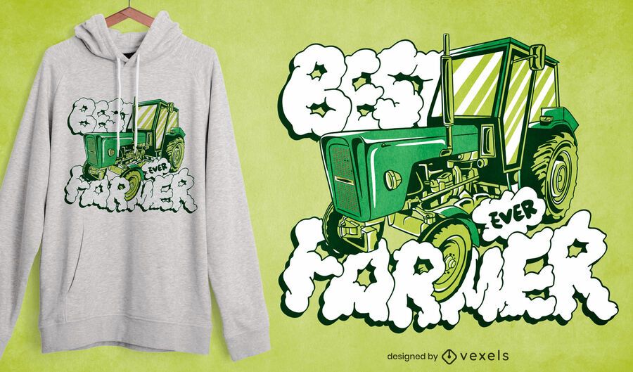 El mejor diseño de camiseta de granjero El mejor diseño de camiseta de granjero