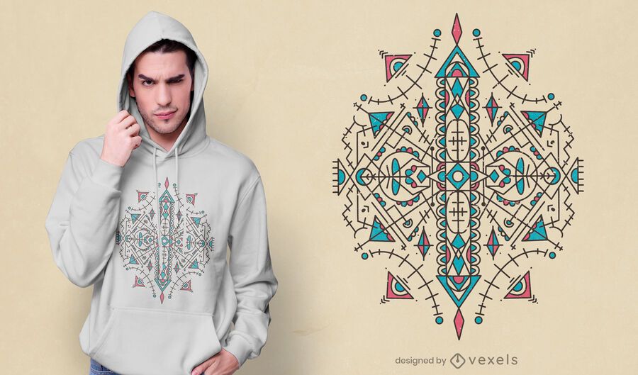 Berber geometric style t-shirt design Berber geometric style t-shirt design