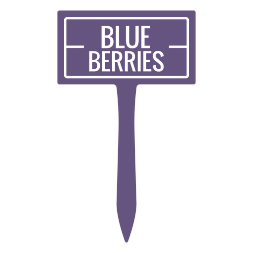 Blue berries sign cut out PNG Design