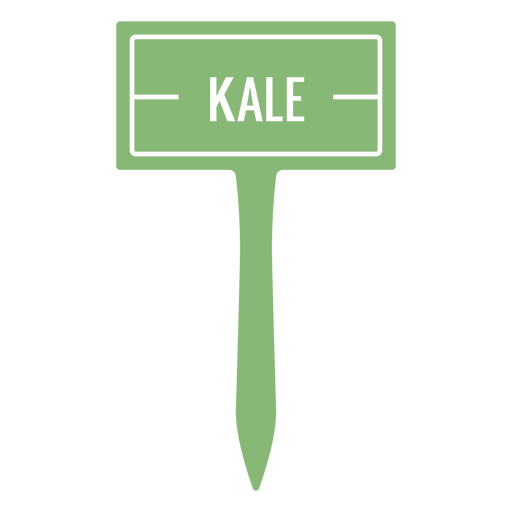 Kale sign cut out PNG Design