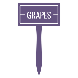 Grapes sign cut out PNG Design