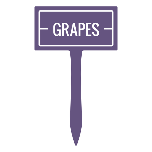 Grapes sign cut out