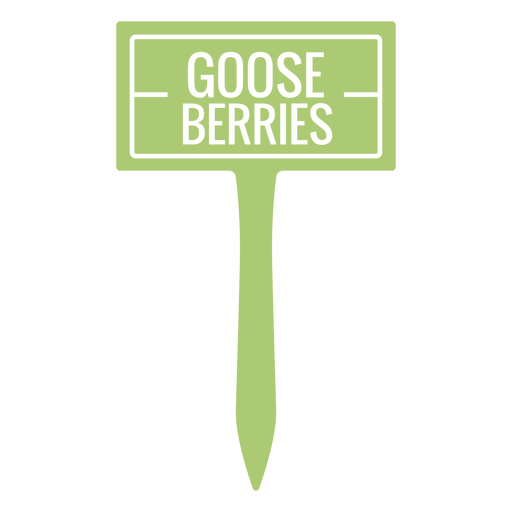 Goose berries sign cut out PNG Design