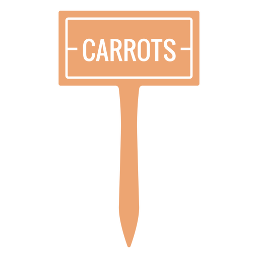 Carrots sign cut out PNG Design