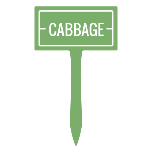 Cabagge sign cut out PNG Design