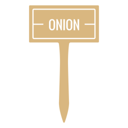 Onion sign cut out PNG Design Transparent PNG