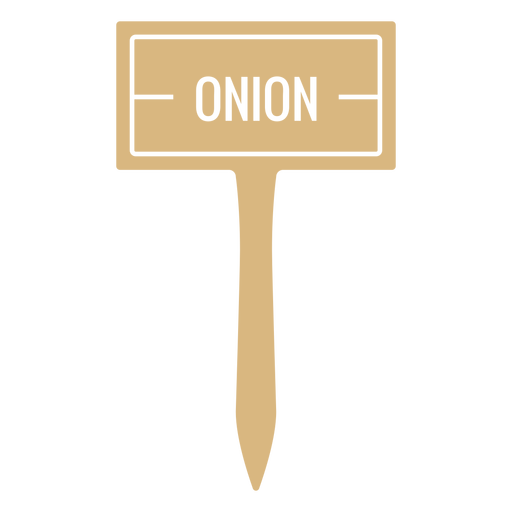 Onion sign cut out PNG Design