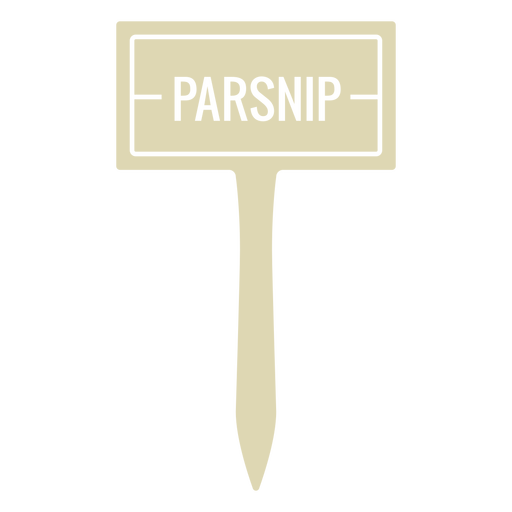 Parsnip sign cut out PNG Design