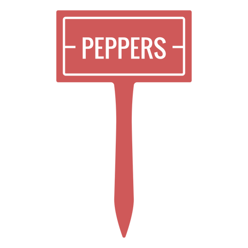 Peppers gardening sign cut out