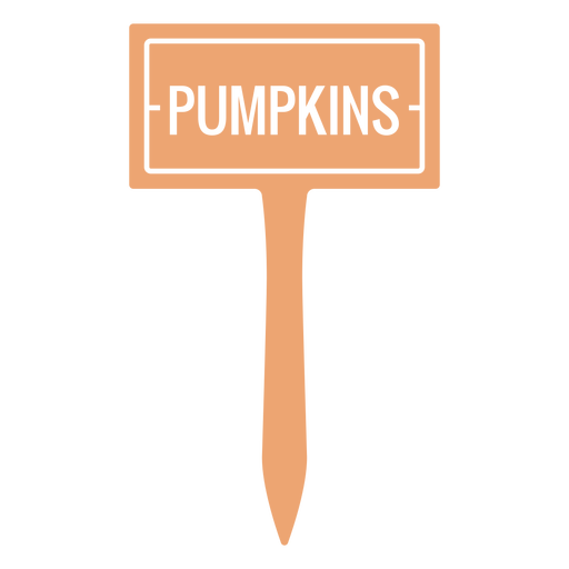 Pumpkins sign cut out PNG Design