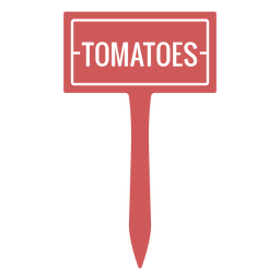 Tomatoes sign cut out PNG Design